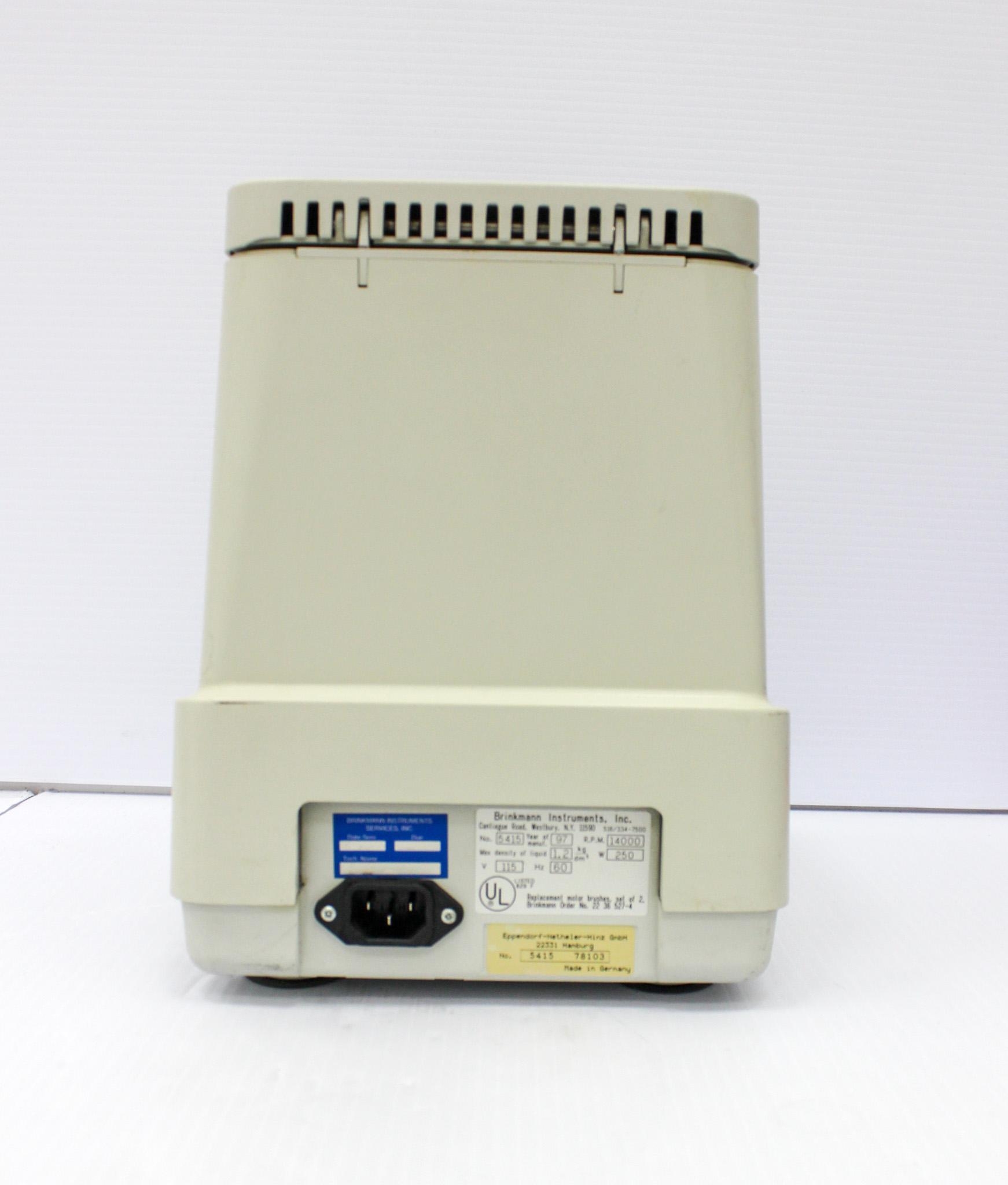 Eppendorf 5415C Microcentrifuge Benchtop 14,000 RPM Quiet Efficient Compact