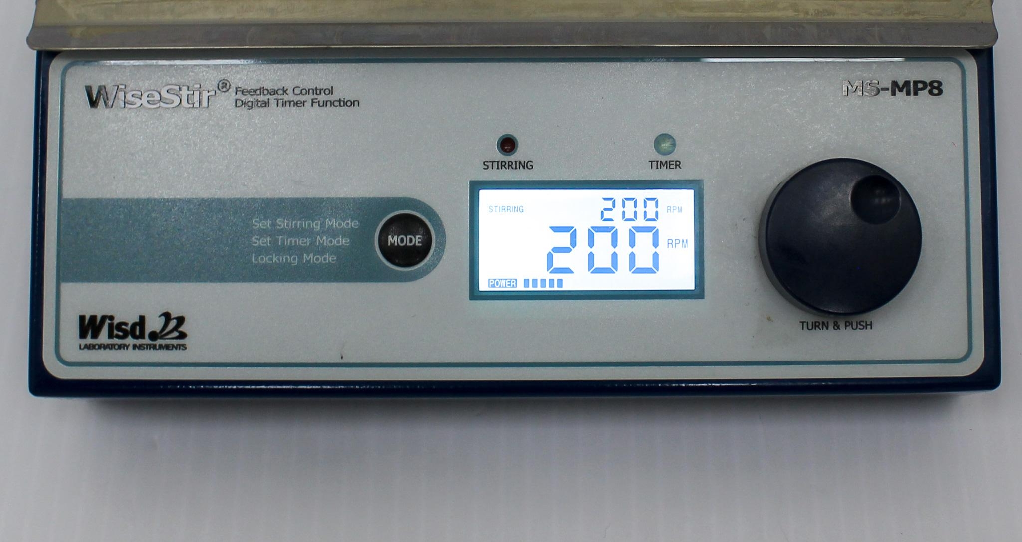 Wisd. MS-MP8 Multi-Point Magnetic Stirrer 1200 RPM 120V/220V Used