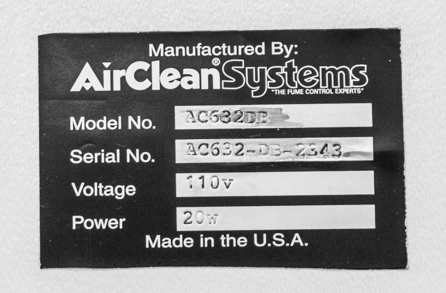 Airclean AC632DB PCR Workstation UV Light Fair Used Fully Assembled