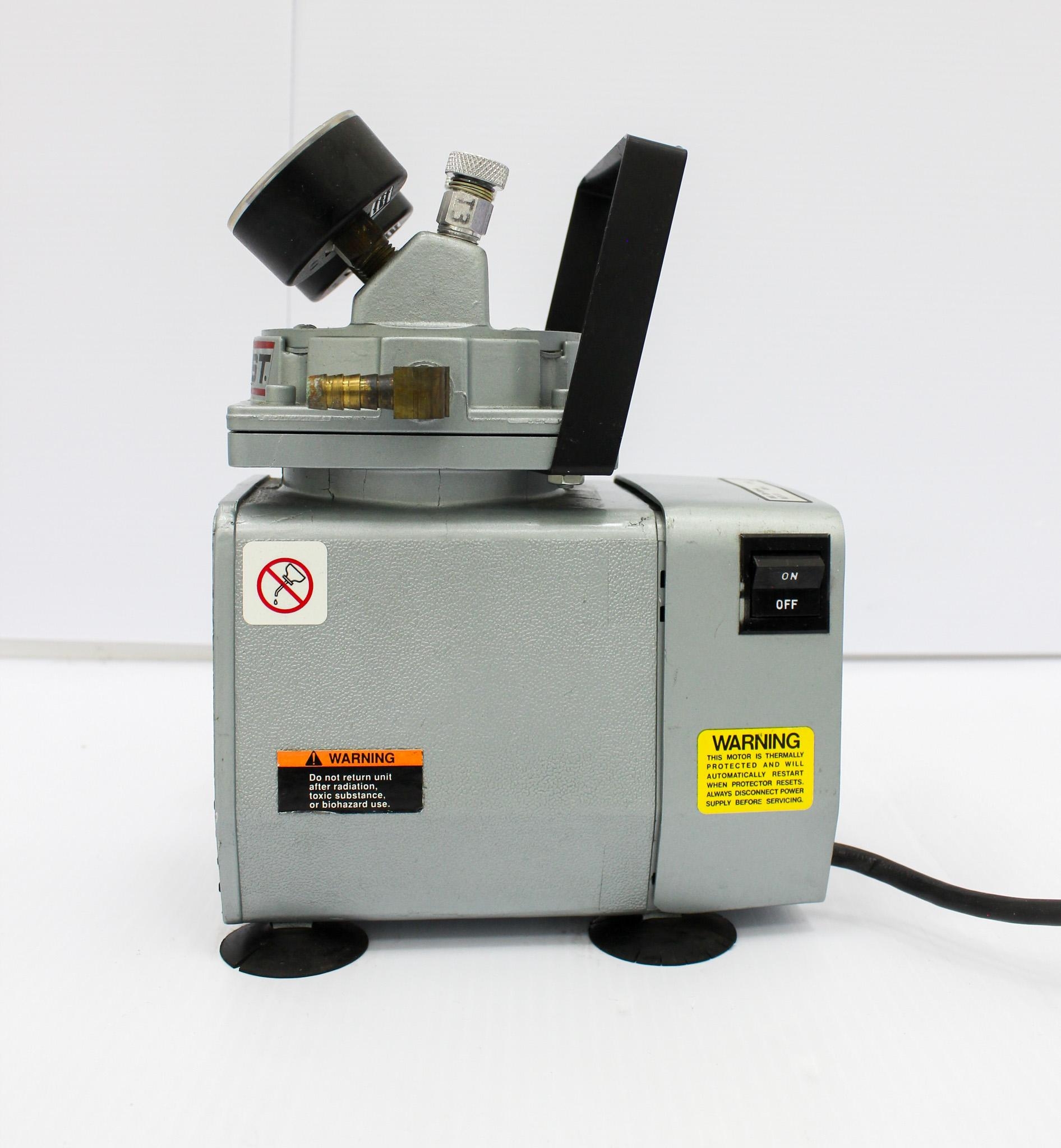 Gast D0A-P104-AA Laboratory Oil-less Vacuum Pressure Pump Durable 60psi