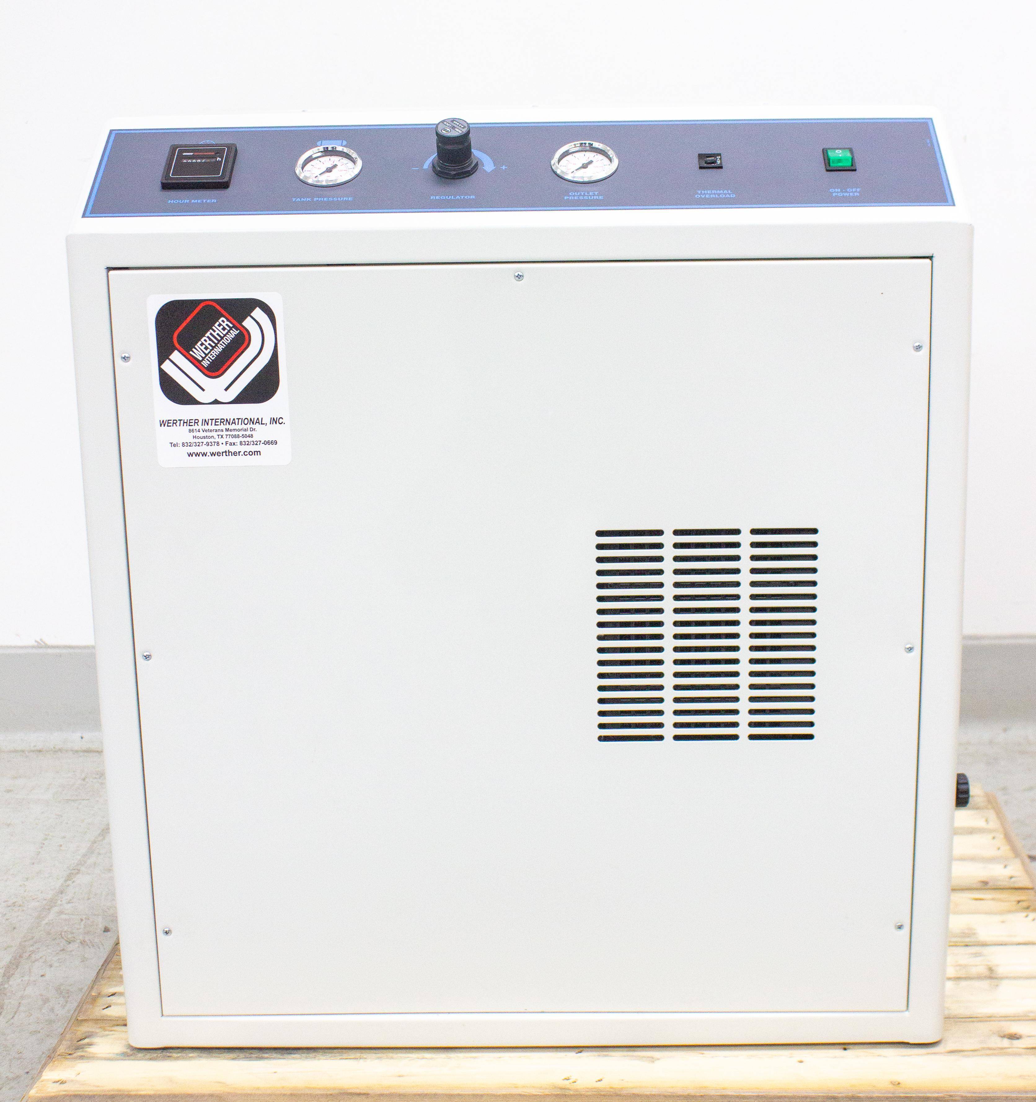 Werther 2/50/379D Oil-less Air Compressor Quiet 56dB Silencing Cabinet