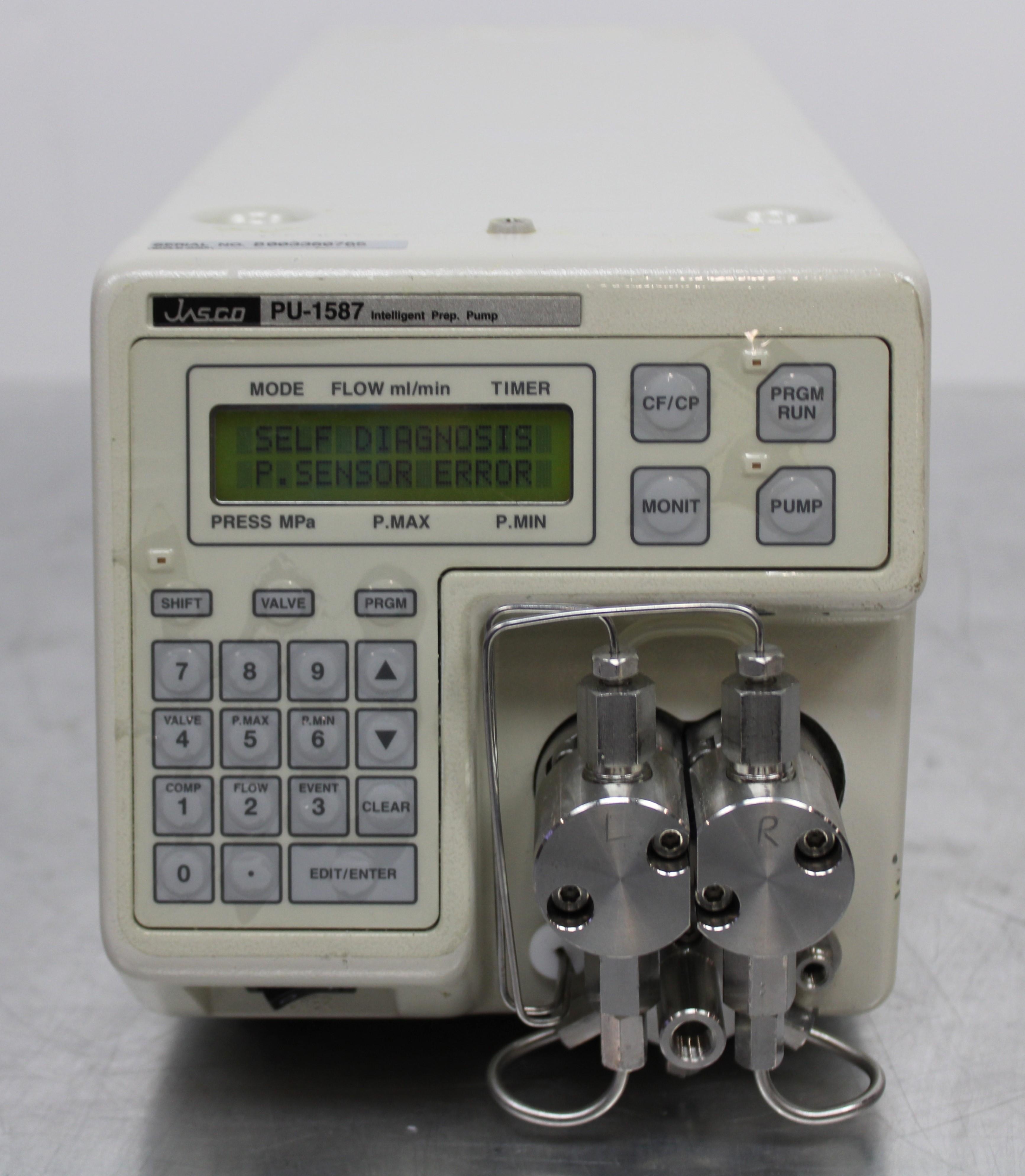 Jasco PU-1587 Intelligent Prep. Pump HPLC System 240V 50/60Hz Used