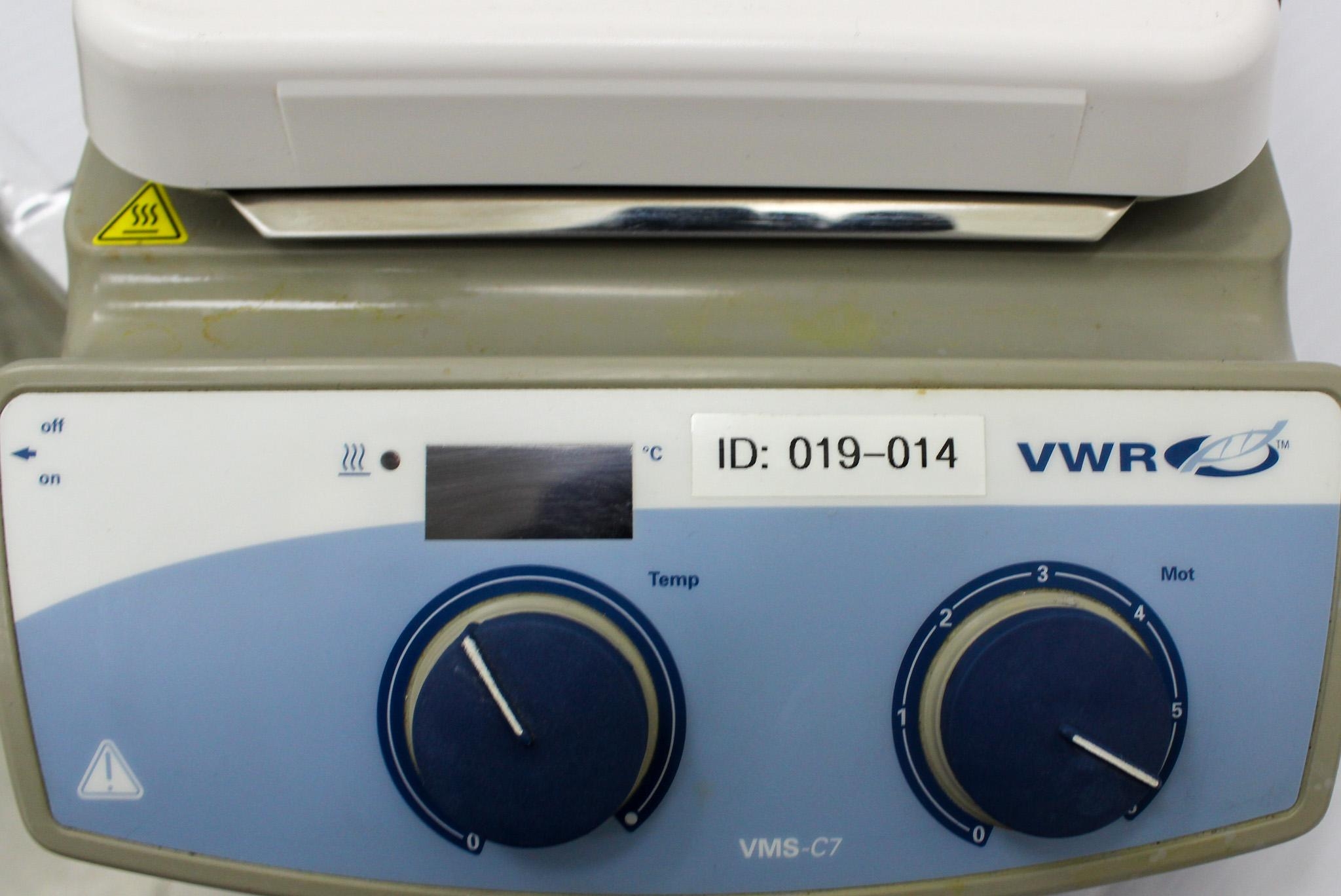 VWR VMS-C7-S1 Advanced Magnetic Hotplate Stirrer - 60-1600 RPM, 500C