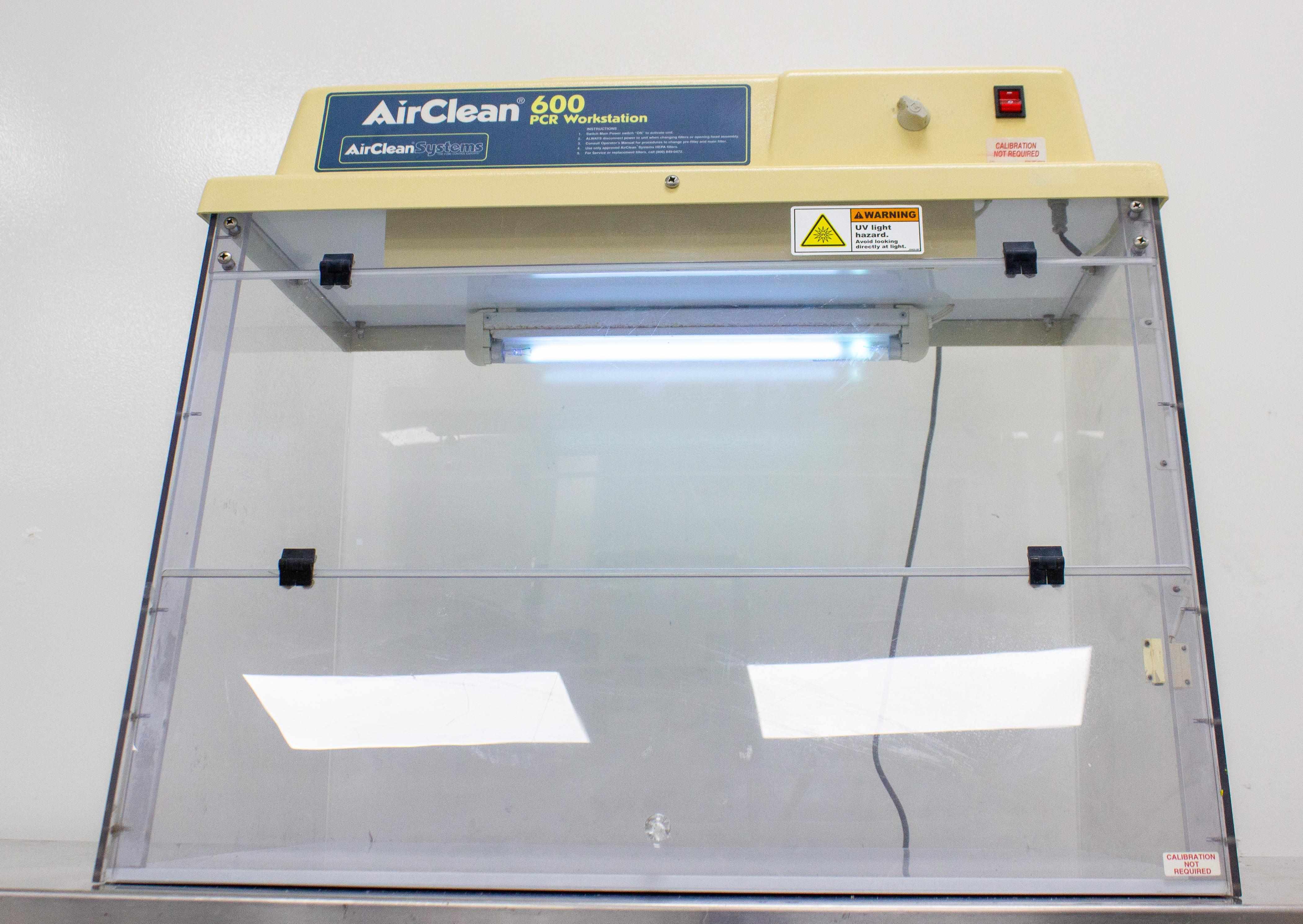 Airclean AC632DB PCR Workstation UV Light Fair Used Fully Assembled