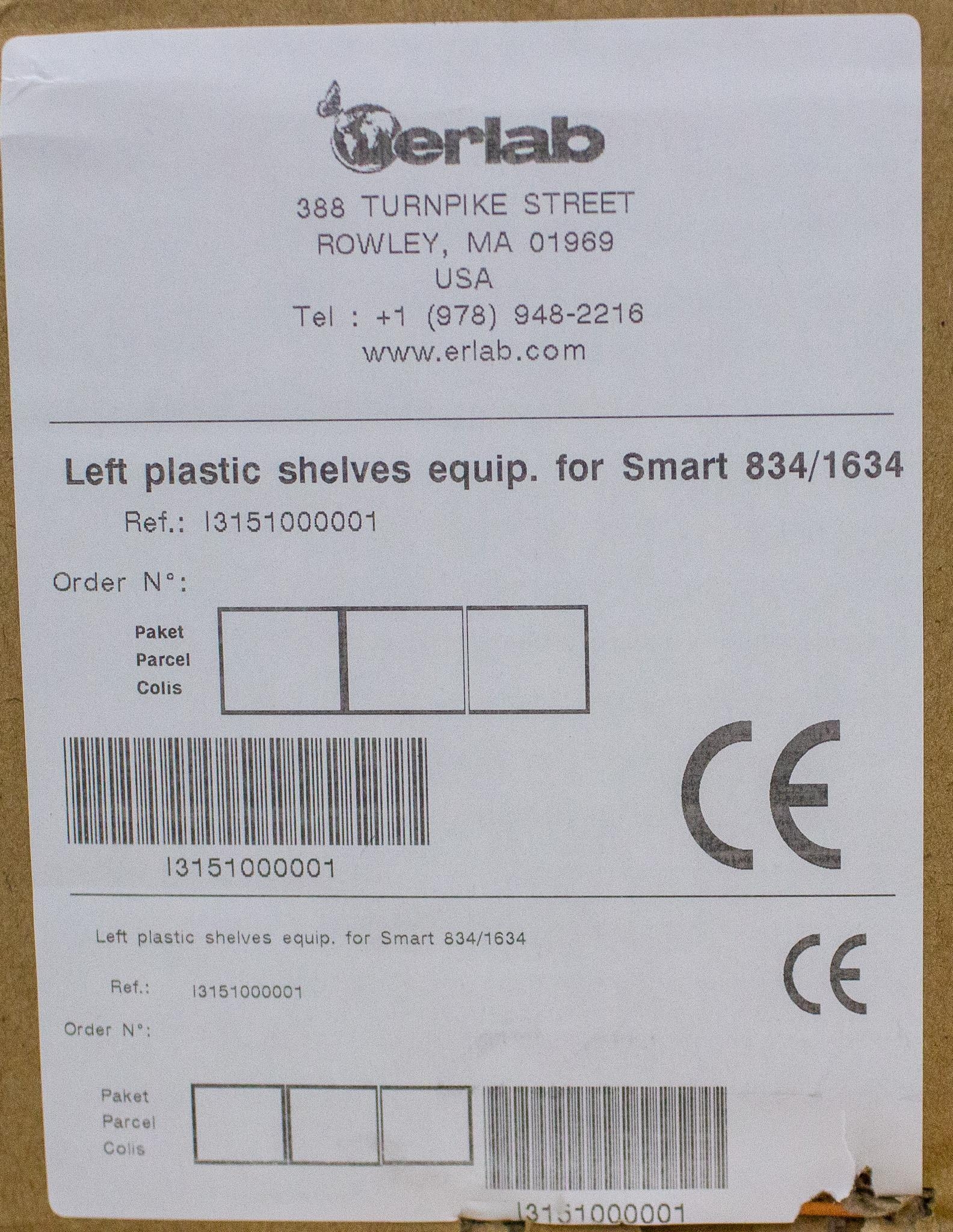 erlab 832 Filtering Chemical Storage Cabinet w/ Shelves & Filter Enclosure