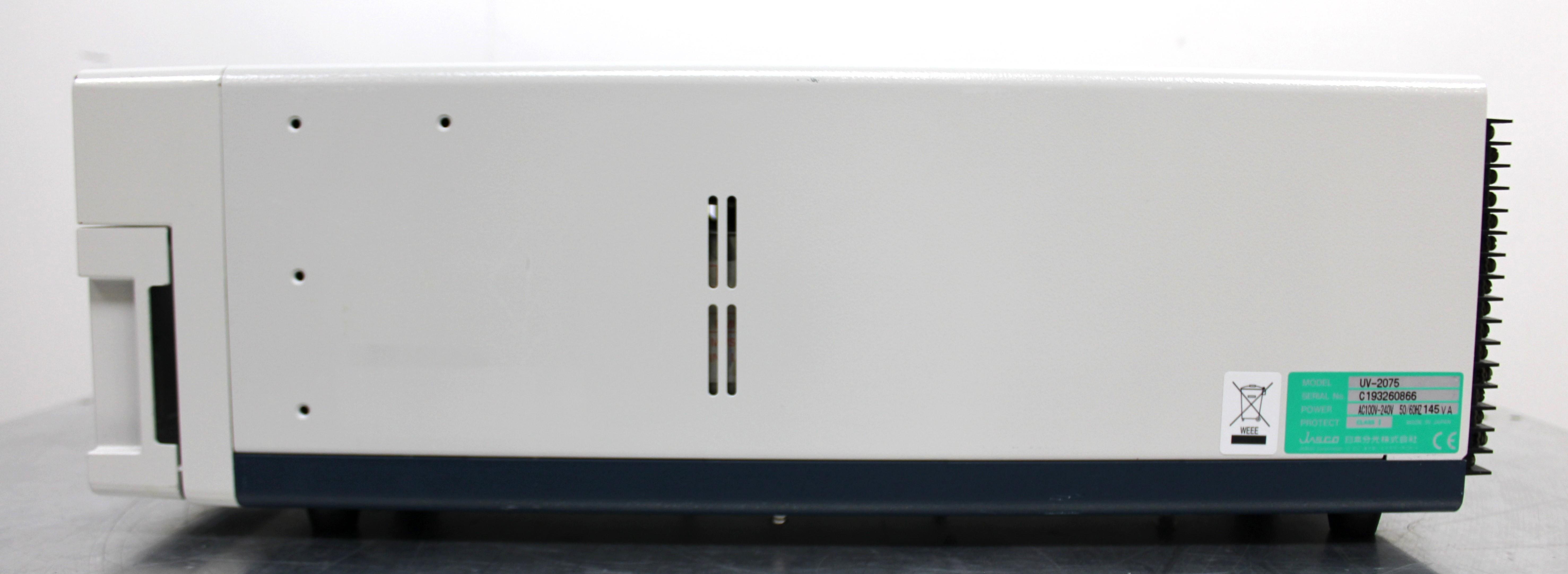 Jasco UV-2075 Plus Detector Spectrometer UV-Vis Dual Beam Tech Japan