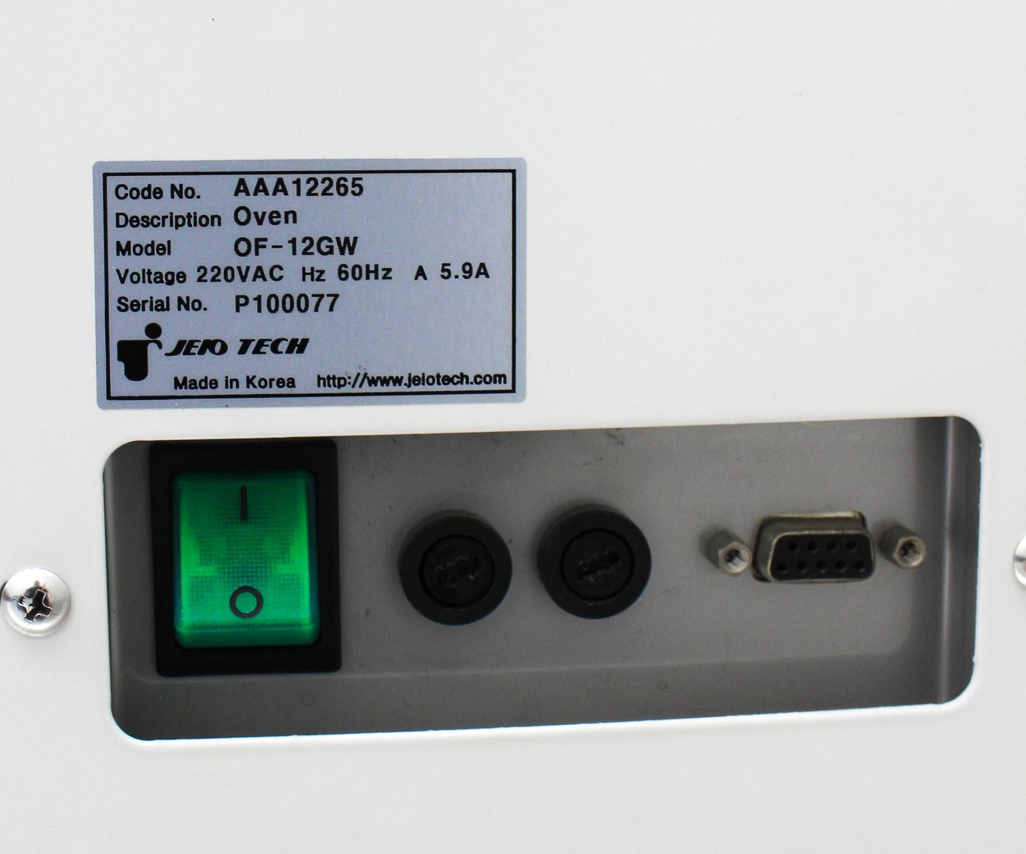 Jeio Tech OF-12GW Bench Top Oven for Parts, 91L, 15-250C, AS-IS