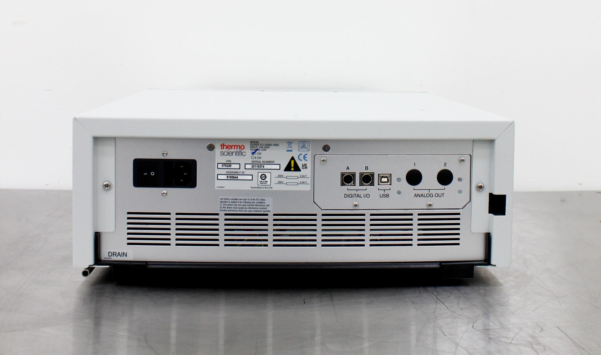 Thermo Dionex ICS-Series VWD HPLC Chromatography Detector Used Functional