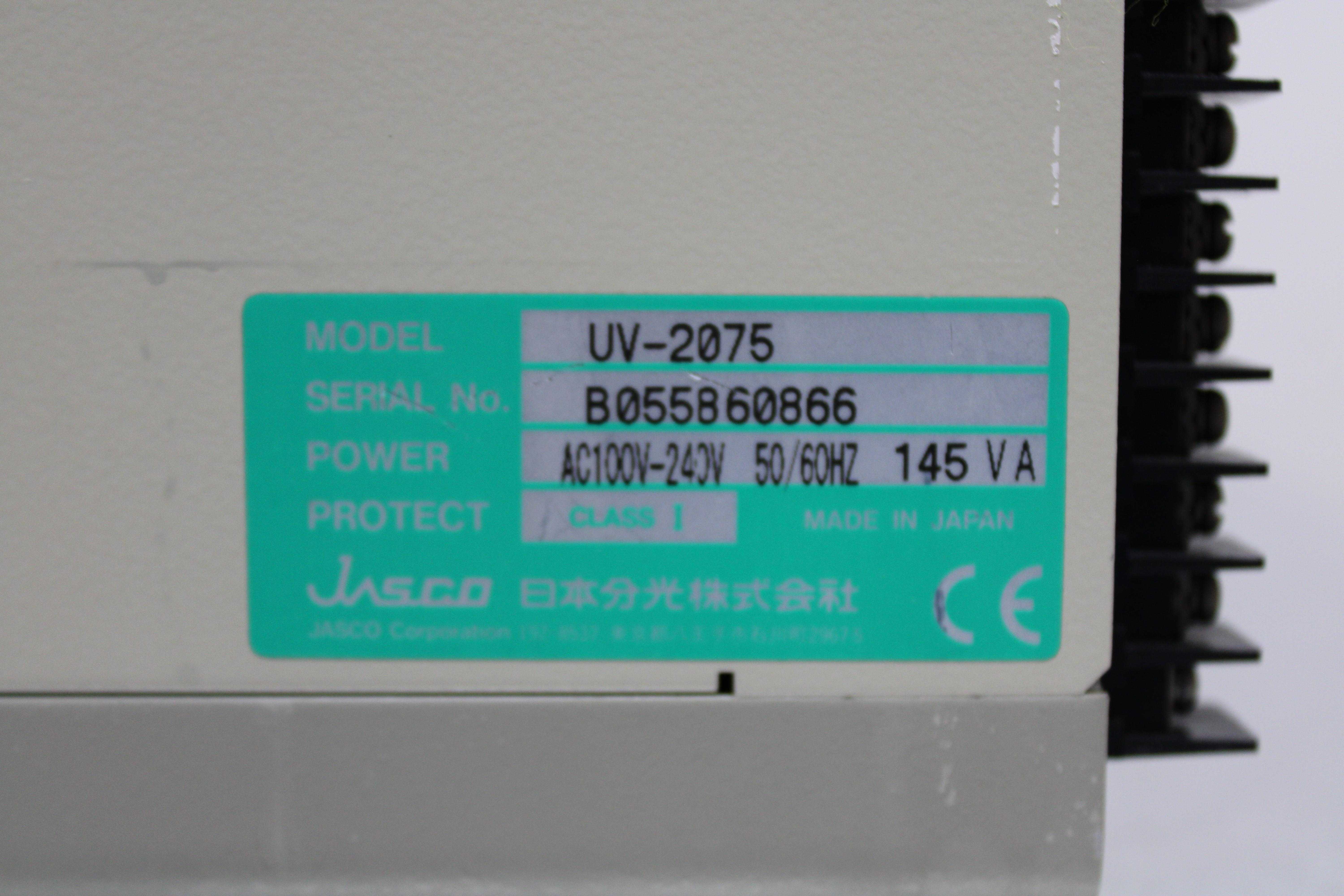 Jasco HPLC JASCO HPLC System with Integrated Analysis Functions Used