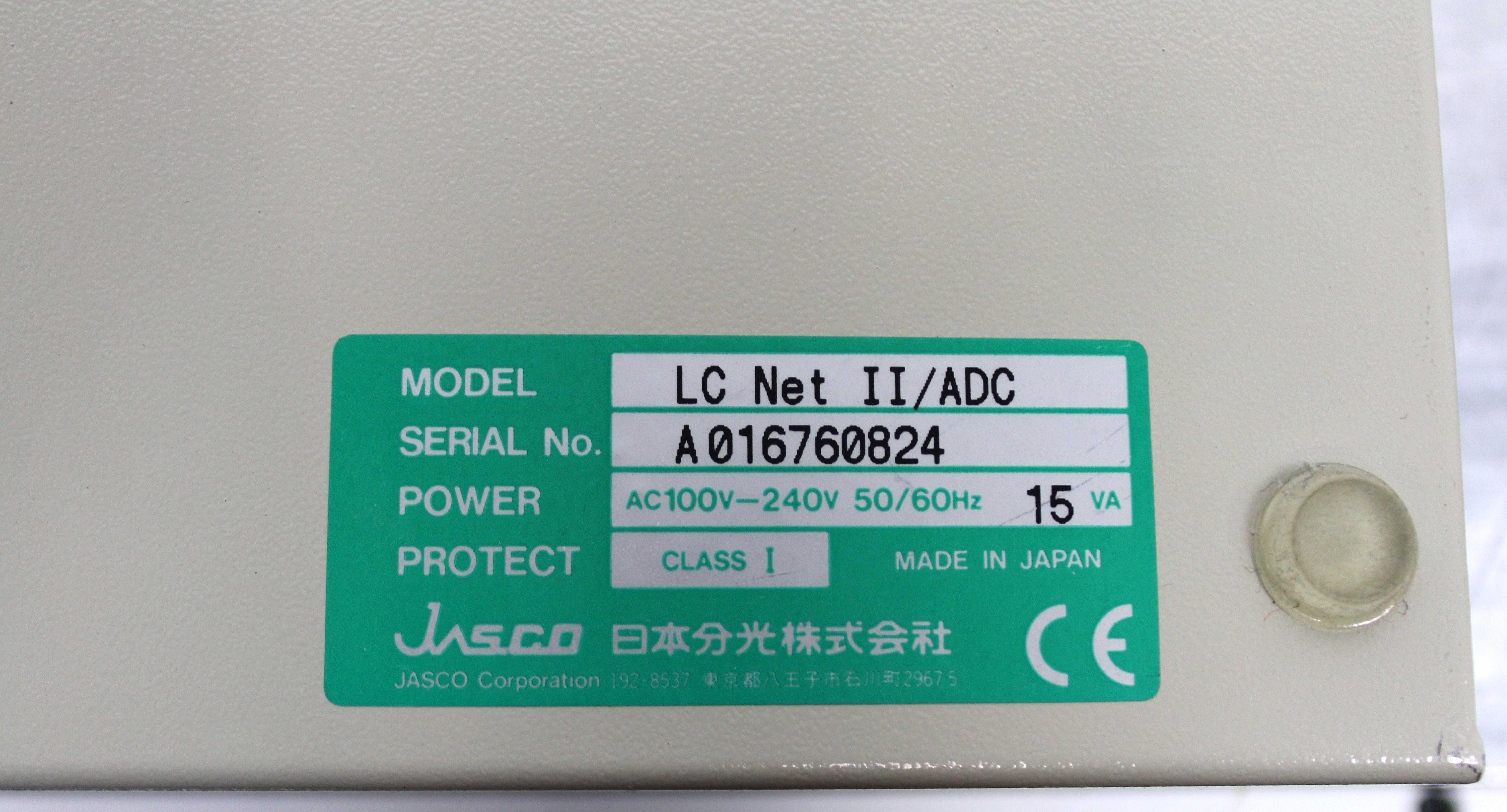 Jasco LC-Net II ADC Analytical Accessory 240V Detector Powers On Tested
