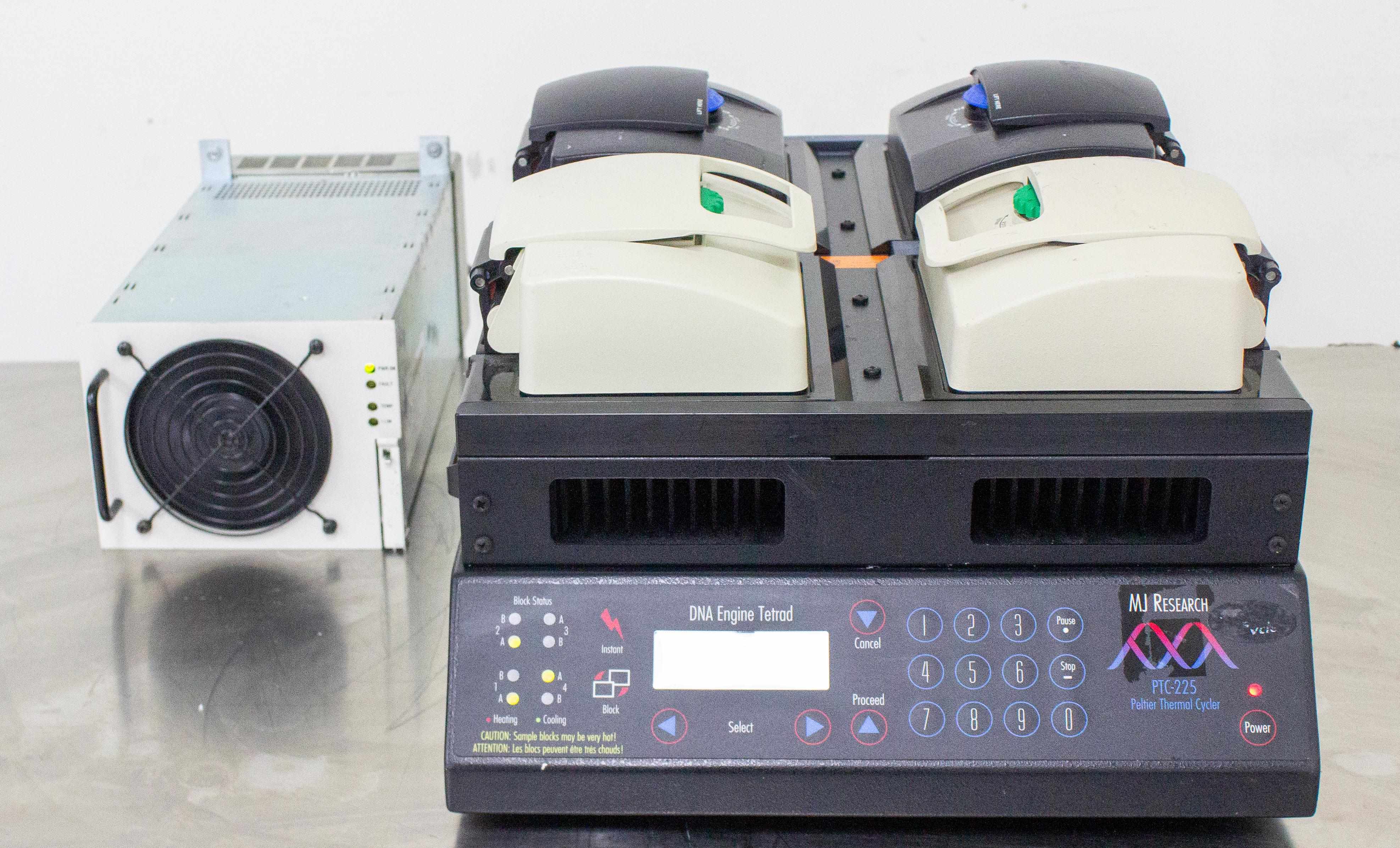 MJ Research PTC-225 Thermal Cycler with 4 Alpha Blocks for PCR